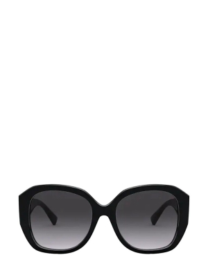 Valentino Eyewear Vlogo Oversized Sunglasses