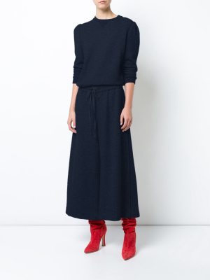 Wide-leg Culotte In Luxe Jersey