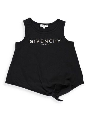 Givenchy Kids Foil Logo Print Tank Top