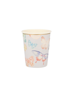 Butterfly Party Cups (x 8)