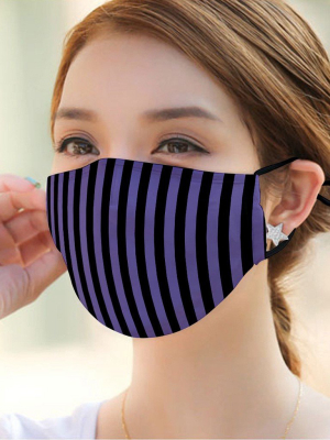 Kinuyo Face Mask - Purple And Black