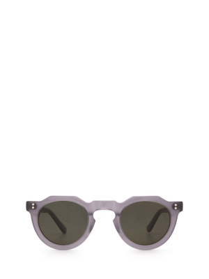 Lesca Picas Round Frame Sunglasses