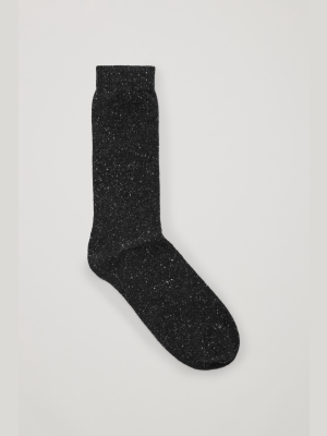 Speckled Wool Socks