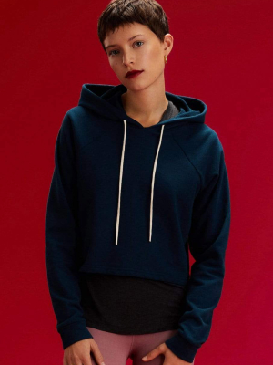 Zoey French Terry Hoodie - Dark Teal