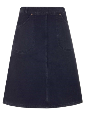 Kenzo A-line Denim Skirt