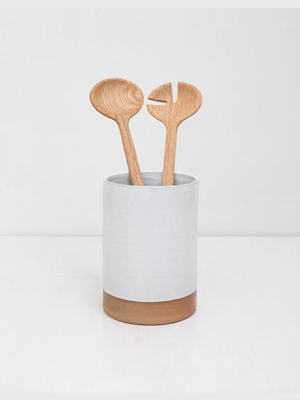 Two Tone Ceramic Utensil Holders