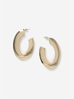 **oval Hoop Earrings