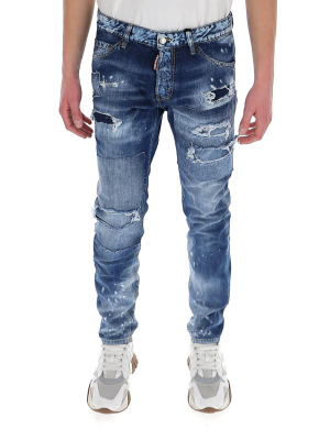 Dsquared2 Ripped Slim Leg Jeans