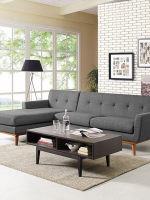 Queen Mary Left-facing Sectional Sofa