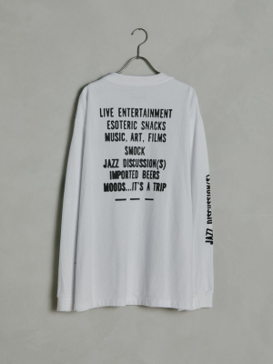 Live Entertainment Long Sleeve Tee In White