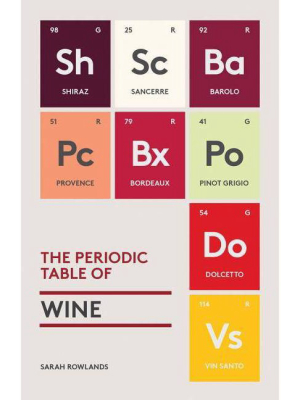 The Periodic Table Of Wine - By Sarah Rowlands (hardcover)