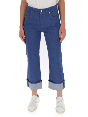 Chloé Cropped Straight-leg Jeans