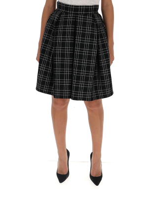 Alexander Mcqueen Checked Skirt