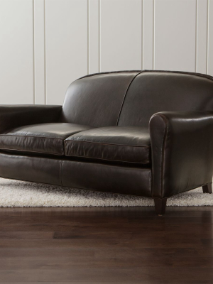 Eiffel Leather Loveseat