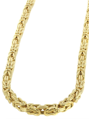 18k Solid Gold Byzantine Chain (3.5 Mm)