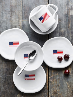 American Flag Plates