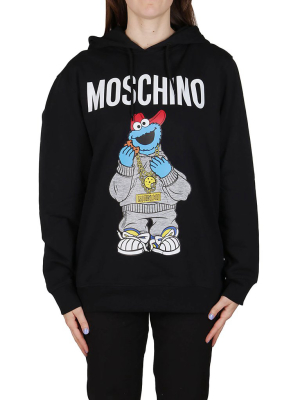 Moschino Cookie Monster Printed Hoodie