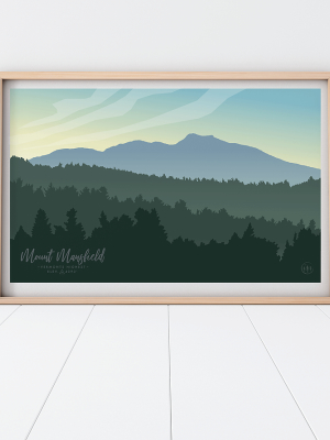 Mt. Mansfield Summer Print - 13 X 19