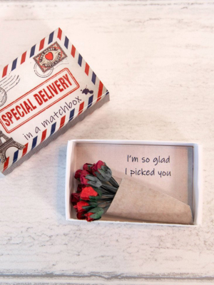 Special Delivery Roses Matchbox