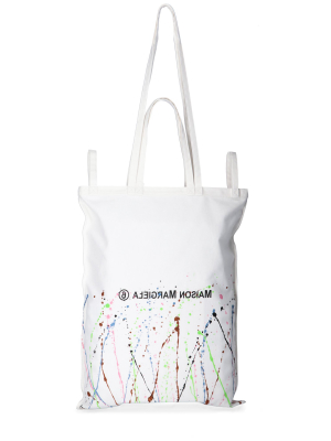 Mm6 Maison Margiela Paint Splatter Detail Tote Bag