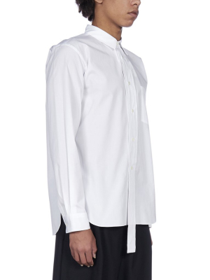 Comme Des Garçons Homme Plus Draped Placket Shirt