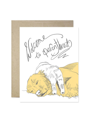 Welcome To Parenthood Dog Card - Gj4