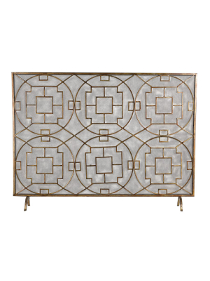 Geometric Fire Screen Design By Lazy Susan