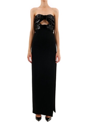 Saint Laurent Sequinned Maxi Dress