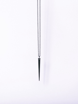 Spike Necklace (jet)