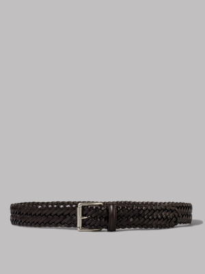 Anderson’s Woven Leather Belt (dark Brown)