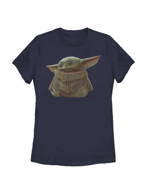 Women's Star Wars The Mandalorian The Child Portrait T-shirt