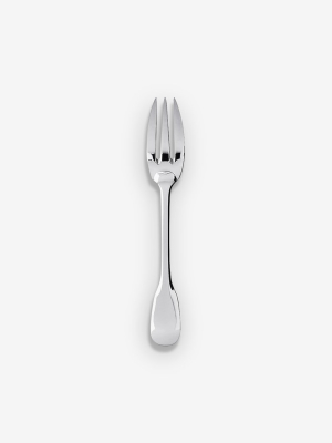 Vieux Paris Fish Fork In Silver Plate By Puiforcat