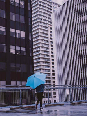 Classic Umbrella - Aqua Blue