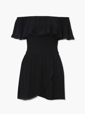 Off-the-shoulder Flounce Romper