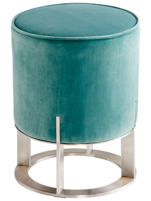 Opal Throne Ottoman In Teal