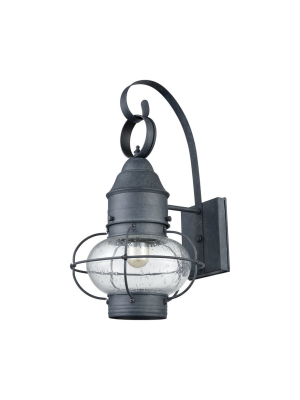 Onion 1 Outdoor Sconce In Aged Zinc Design By Bd Fine Lighting