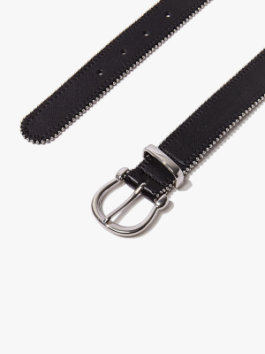 Studded Faux Leather Belt