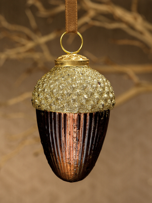 Acorn Ornament - Bronze - Set Of 4