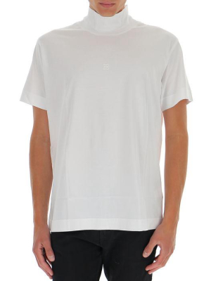 Givenchy 4g Embroidered Funnel Neck T-shirt