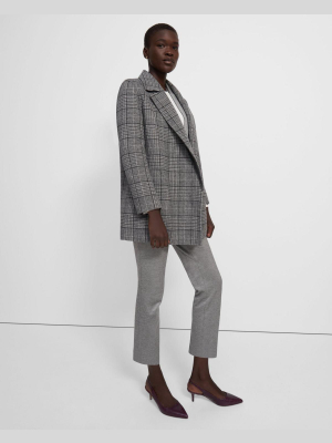 Clairene Jacket In Plaid Double-face Wool-cashmere