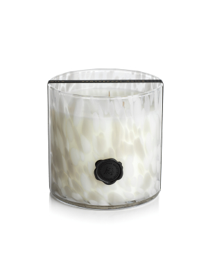 Ag Opal Glass 3-wick Candle Jar In Gardenia