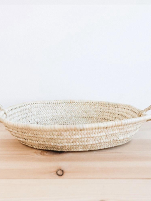 Woven Palm Leaf Tray