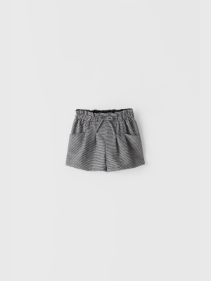 Houndstooth Shorts