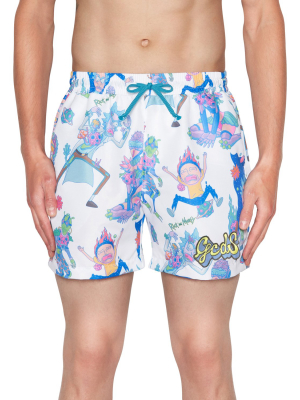 Rick And Morty Swim Shorts