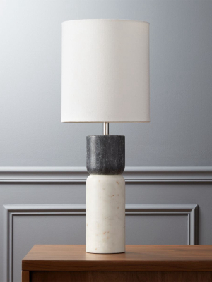 Stacked Marble Table Lamp