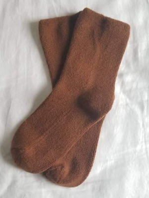 Cloud Socks In Sepia