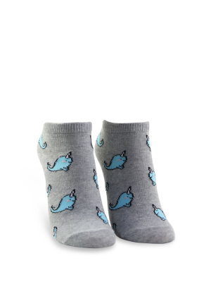 Narwhal Ankle Socks