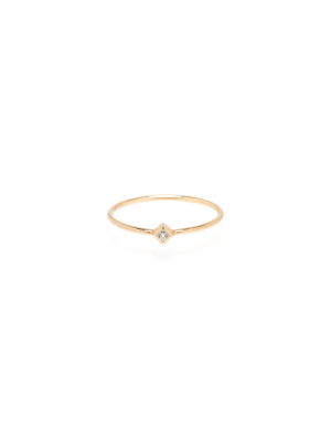 14k Single Princess Diamond Ring