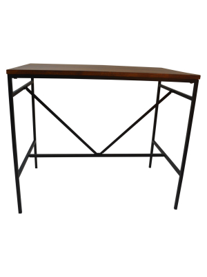 Ira Bar Table - Chestnut/black - Carolina Chair And Table