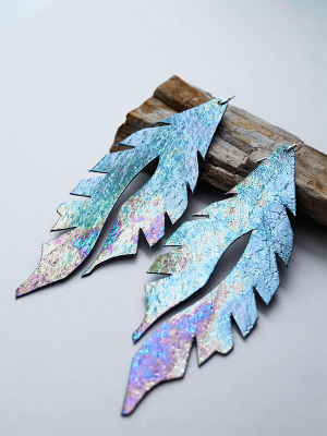 Leather Feather Minis: Oil Slick